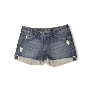 DL1961 Taylor Distressed Rolled Hem Denim Shorts In Cyclone SZ 29